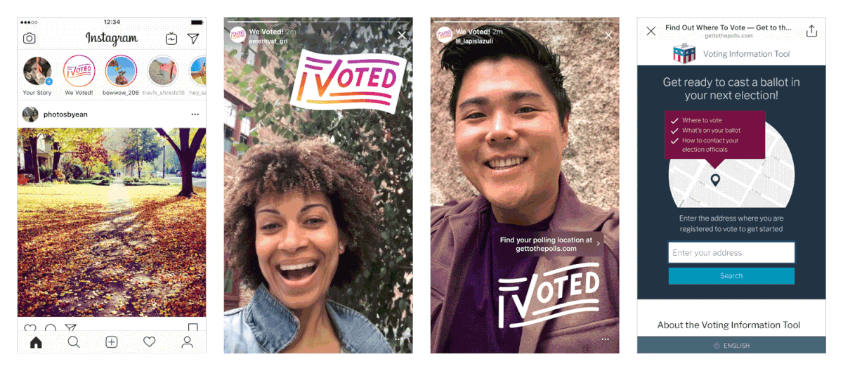 instagram voter sticker
