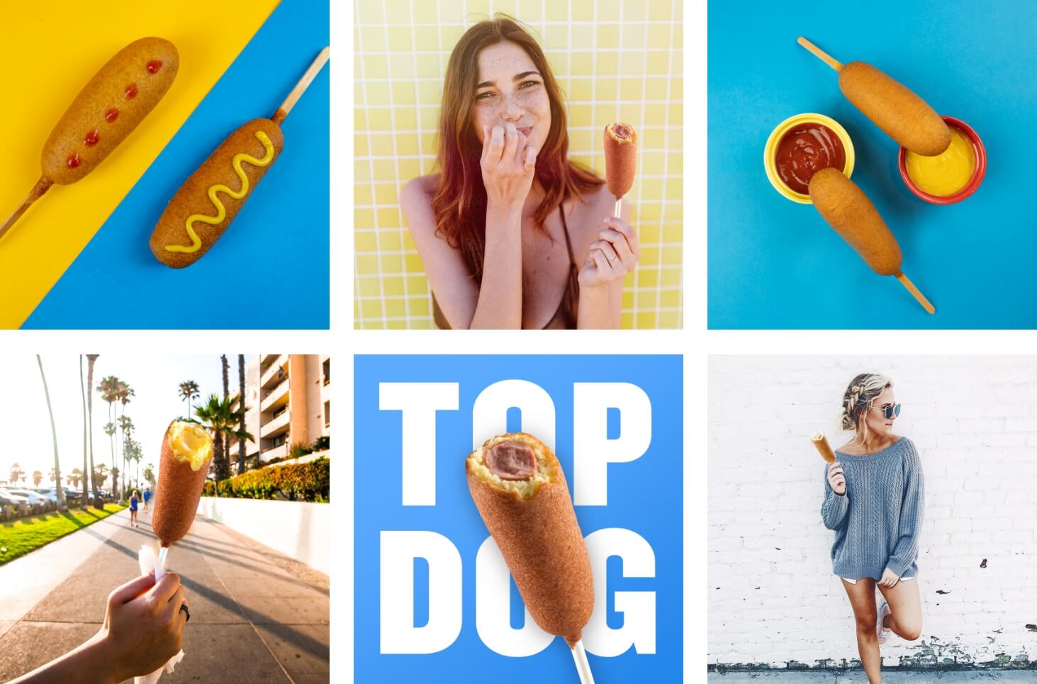 hotdog on a stick social images