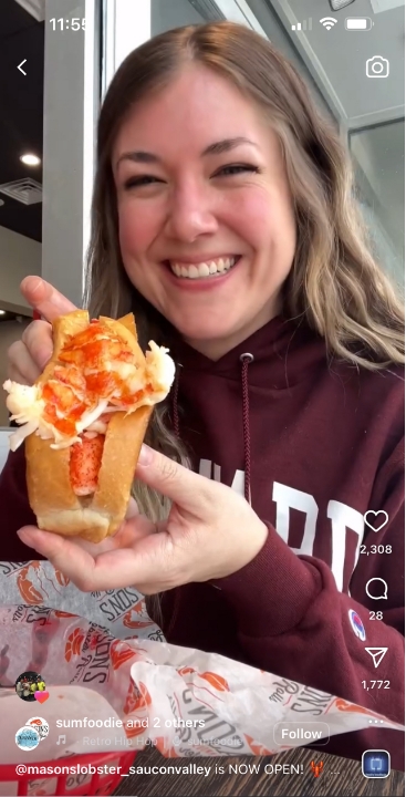 Masons influencer screenshot