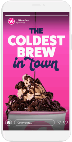 16 handles social ad