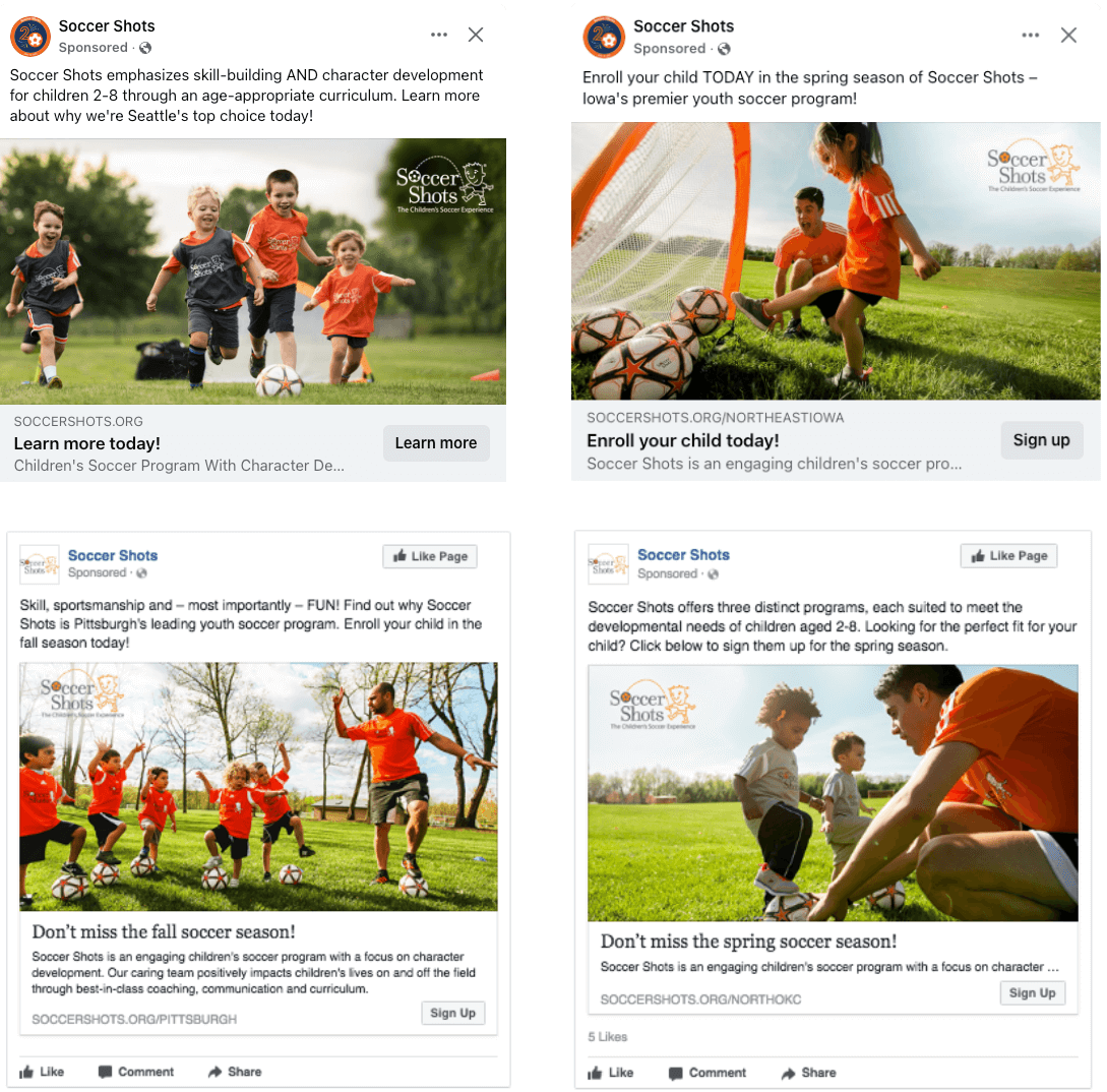 soccer shots social collage