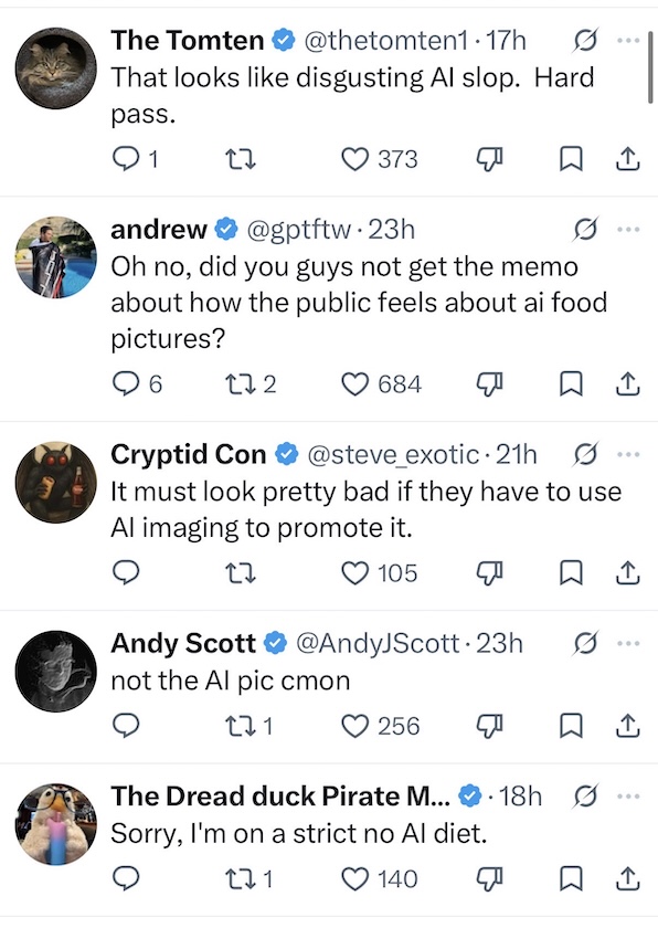 screenshot of replies to Steak n Shake tweet